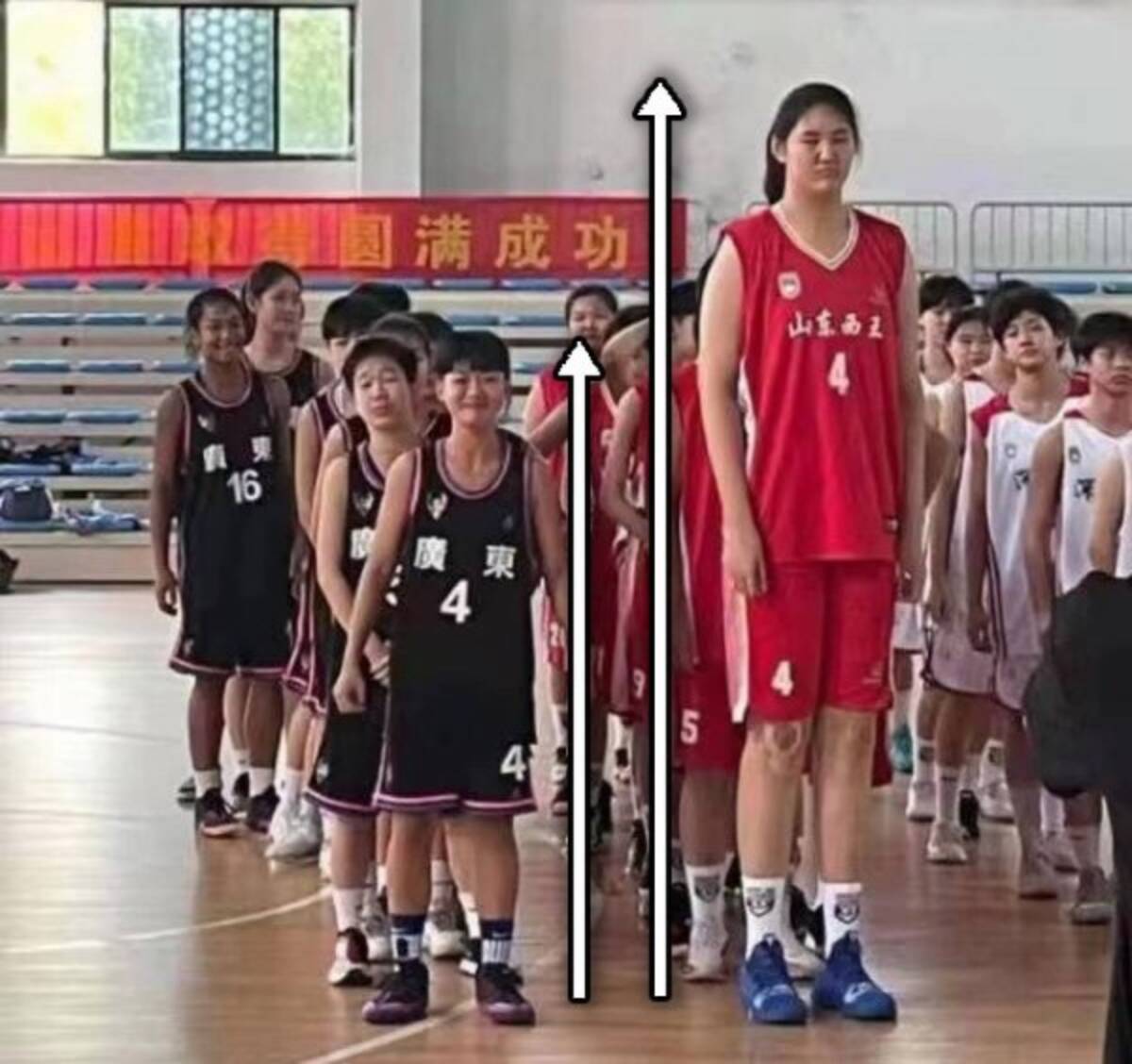 バスケ界注目の新星！14歳少女の身長230センチへ期待高まる